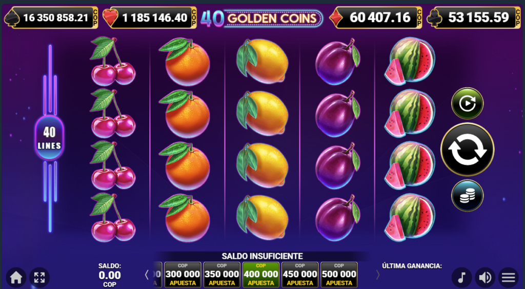 40 Golden Coins tragamonedas